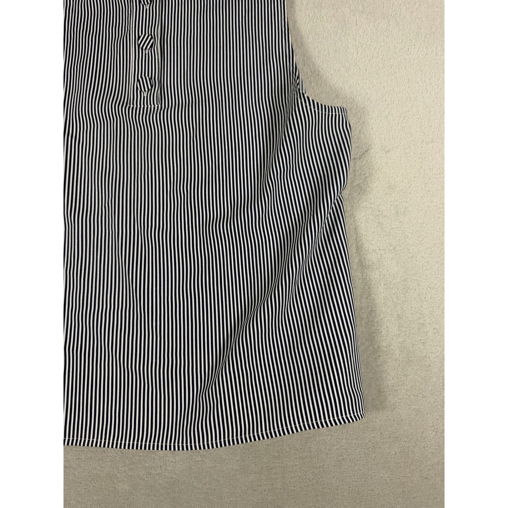 J.Crew Women's Sleeveless Striped Shell Blouse With Back Button Size L - Picture 12 of 16